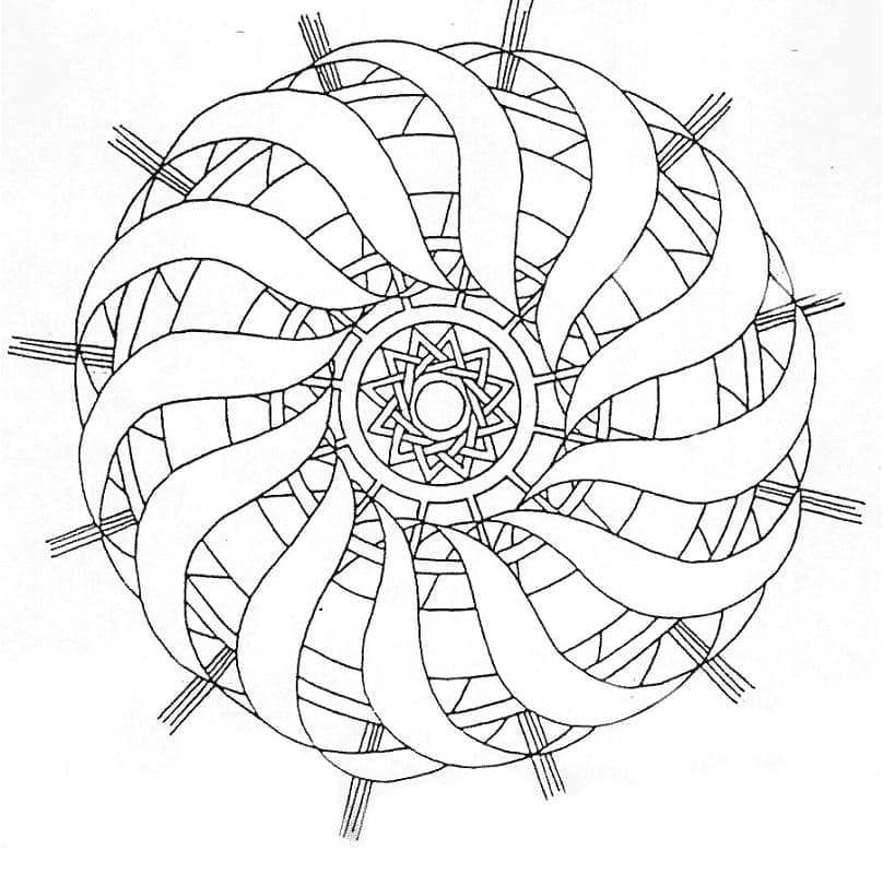 Mandalas Abstraits 5